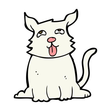 Çizgi film mutlu köpek.