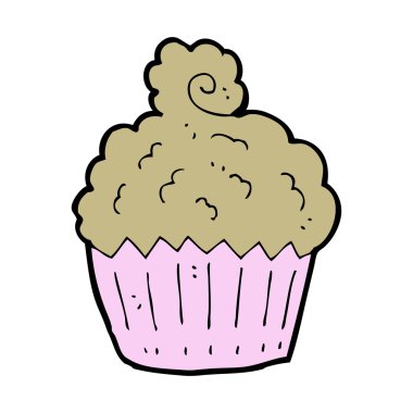 karikatür cupcake
