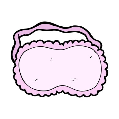 karikatür uyku maskesi