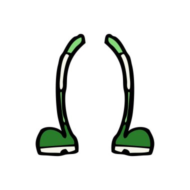 çizgi film bacakları