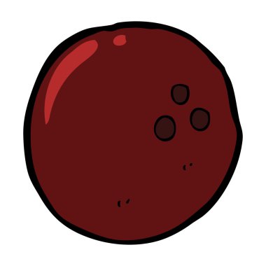 karikatür bowling topu