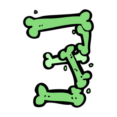 çizgi film cadılar bayramı kemik numarası