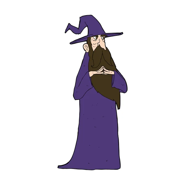 Cartoon oude wizard — Stockvector