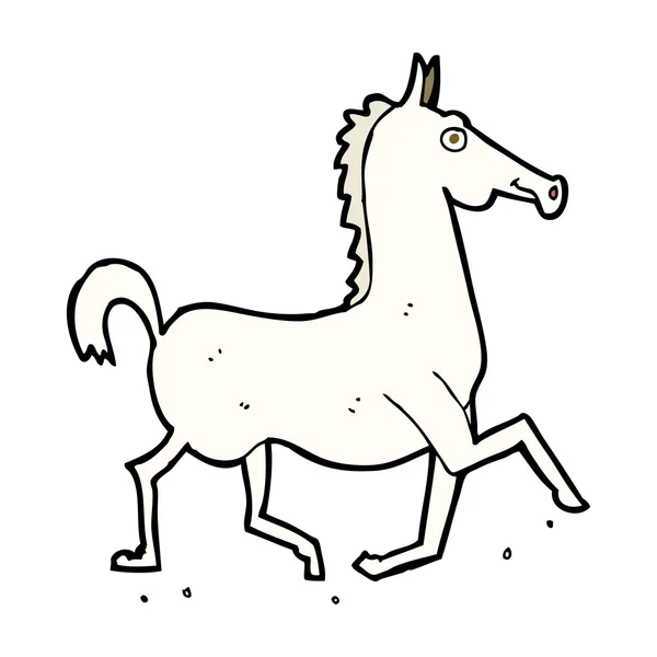 Caballo de dibujos animados — Vector de stock