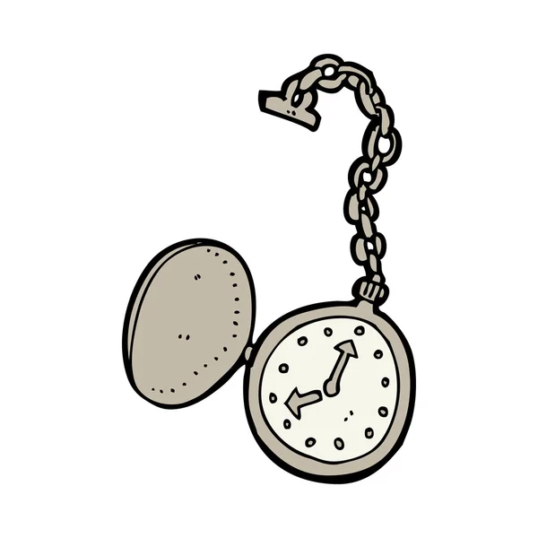 Dibujos animados viejo reloj — Vector de stock