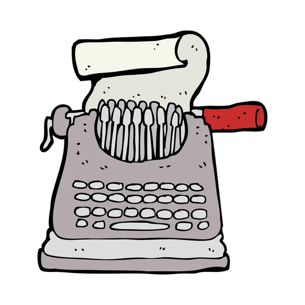 Tegneserie skrivemaskine – Stock-vektor
