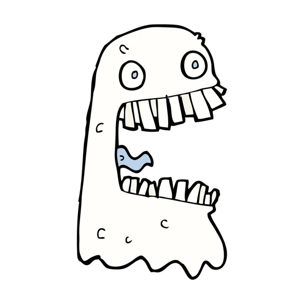 Fantasma bruto dos desenhos animados — Vetor de Stock