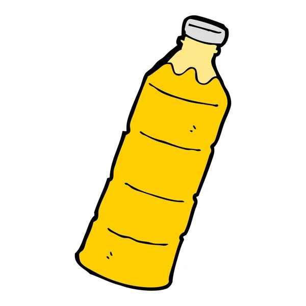 Botella de jugo de naranja de dibujos animados — Vector de stock