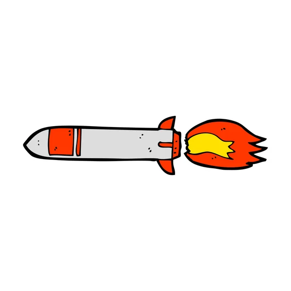 Cartoon missile — Stock Vector
