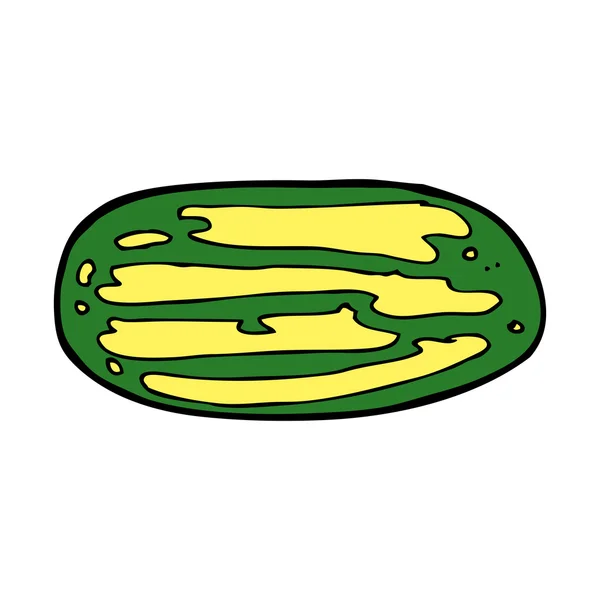 Dessin animé pastèque — Image vectorielle