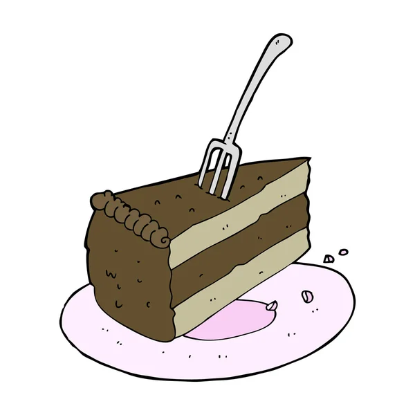 Bolo de desenhos animados — Vetor de Stock