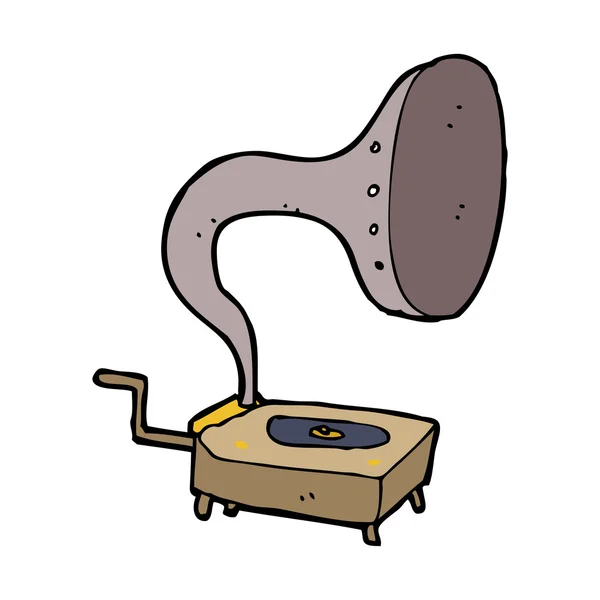 Cartoon gramophone — Stock Vector