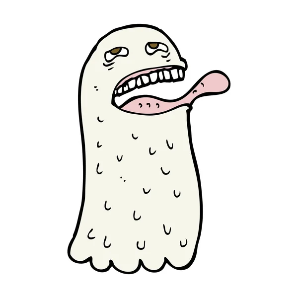 Cartoon funny ghost — Stock Vector