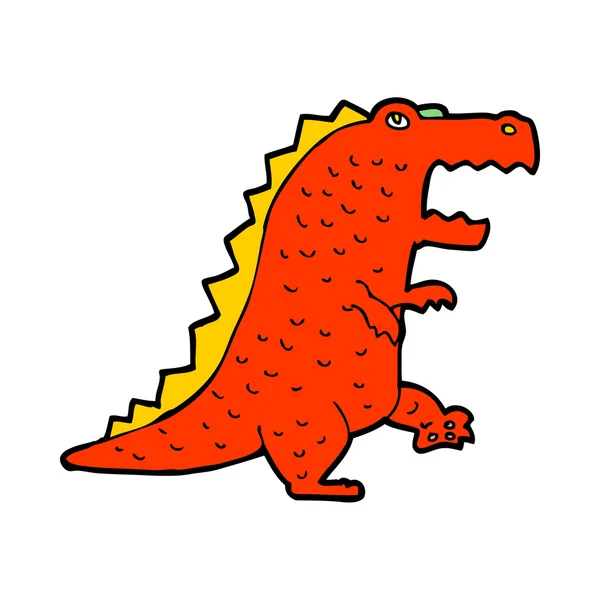 Dinosaurio de dibujos animados — Archivo Imágenes Vectoriales