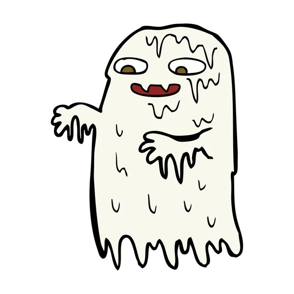 Cartoon bruto slijm ghost — Stockvector