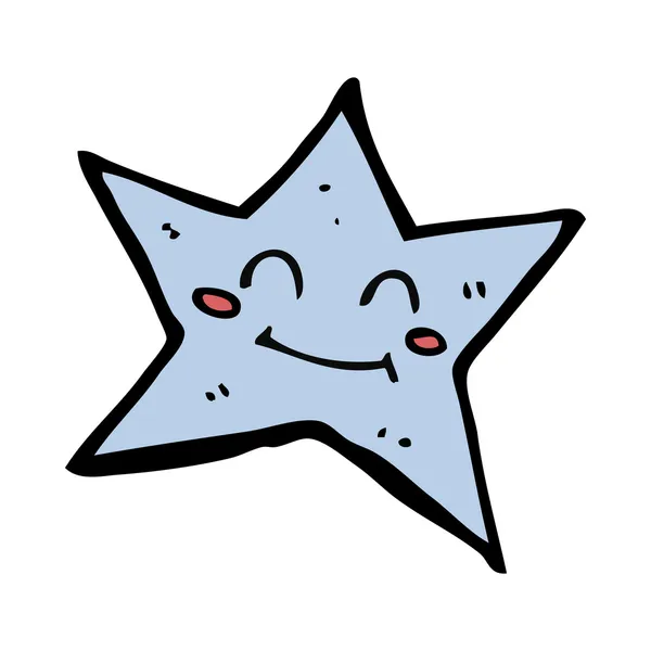 Personaje estrella de dibujos animados — Vector de stock