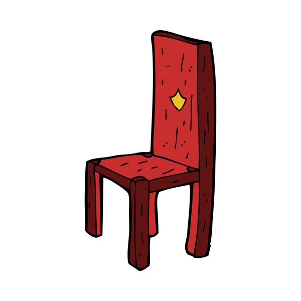 Vieille chaise de dessin animé — Image vectorielle