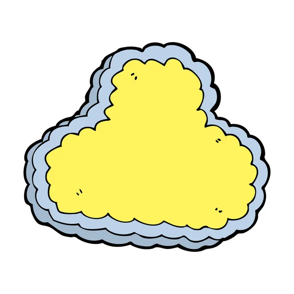 Fumetto nuvola decorativa — Vettoriale Stock