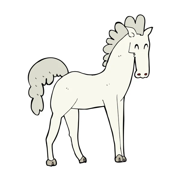 Caballo de dibujos animados — Vector de stock