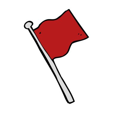 çizgi film beyaz bayrak