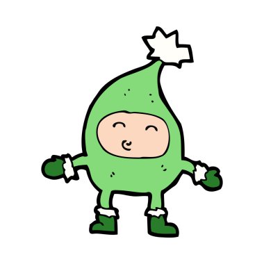 çizgi film komik noel karakteri