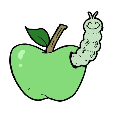 Böcekli çizgi film elması