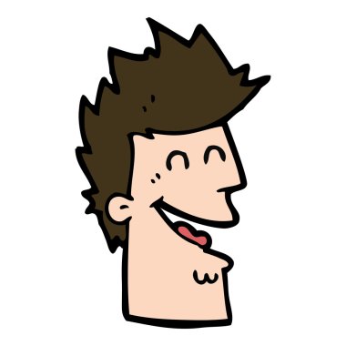 mutlu bir adam çizgi film