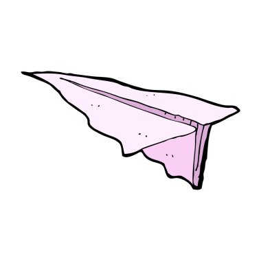 karikatür kağıt uçak