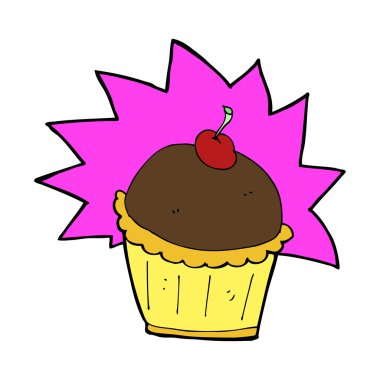 karikatür cupcake