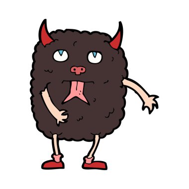 komik karikatür canavar