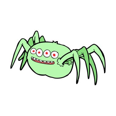 çizgi film korkunç örümcek