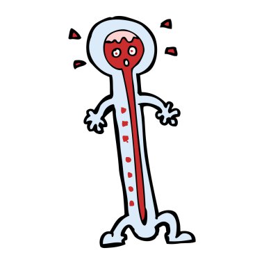 çizgi film sıcak termometre