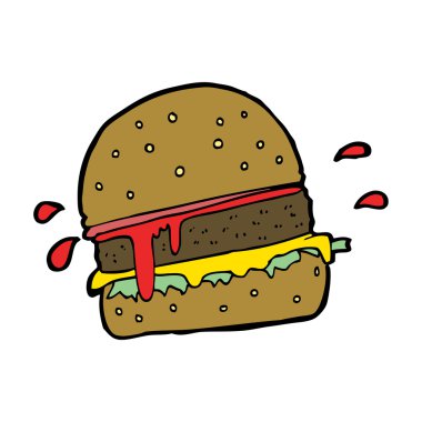 karikatür burger
