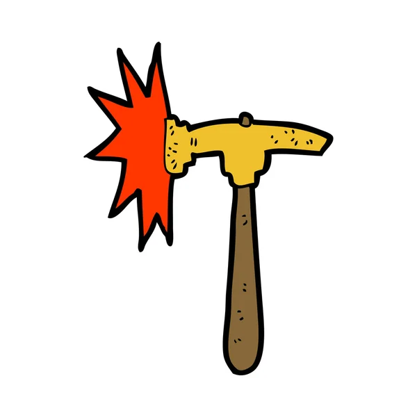 Cartoon-Hammer — Stockvektor