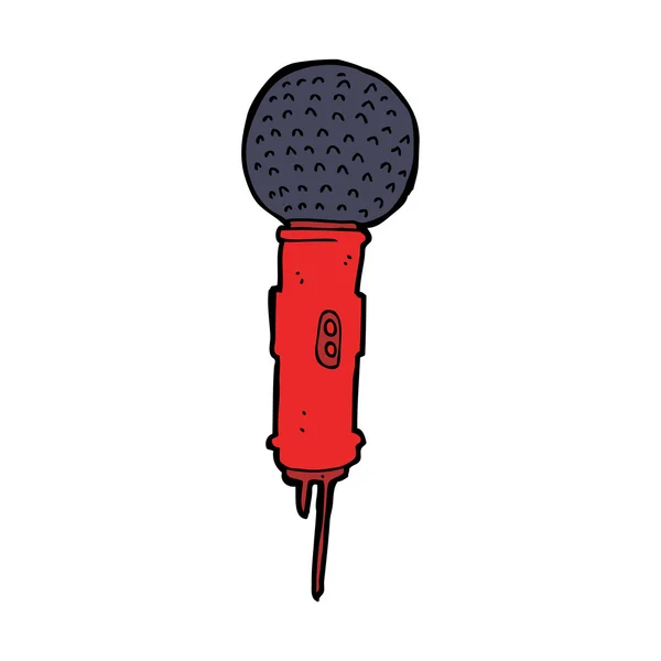 Microphone de bande dessinée — Image vectorielle