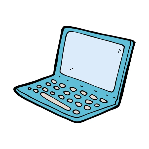 Ordinateur portable dessin animé — Image vectorielle