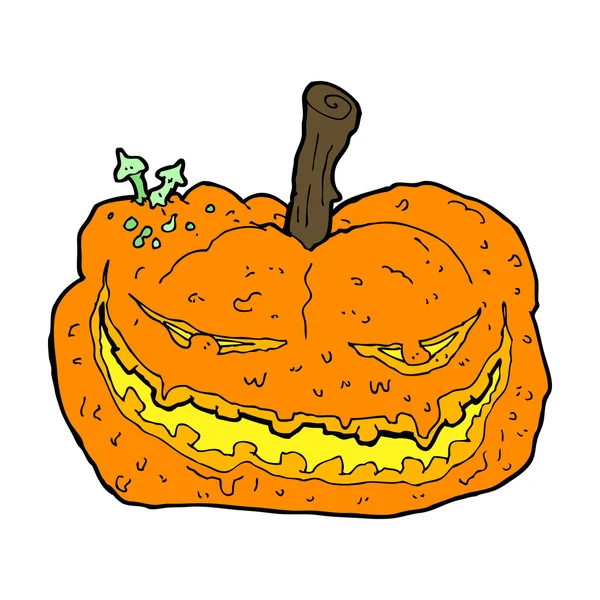 Calabaza de Halloween de dibujos animados — Vector de stock