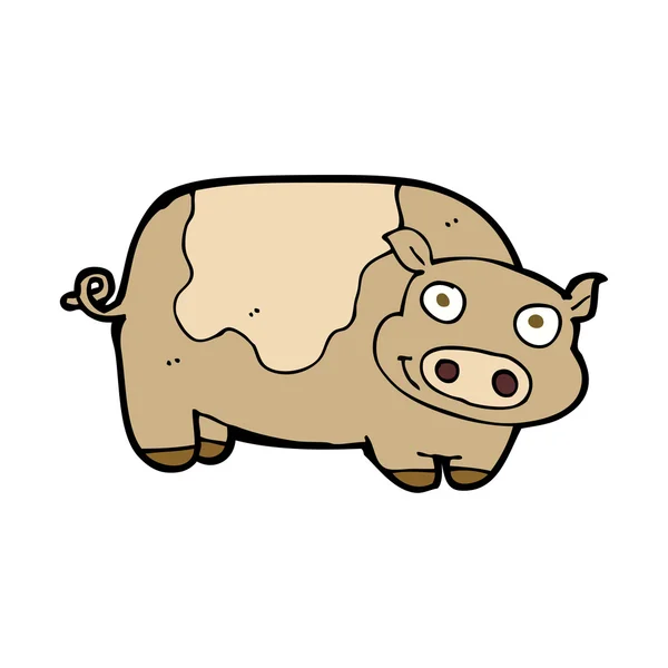 Cartone animato maiale — Vettoriale Stock