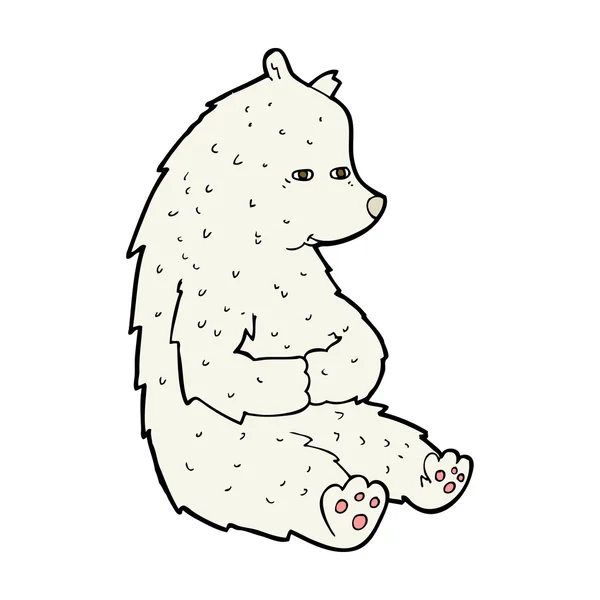 Милий мультяшний полярний ведмідь — стоковий вектор