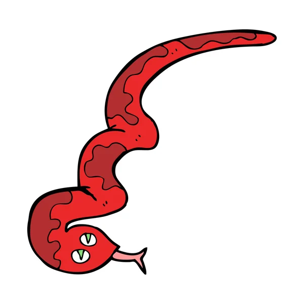 Dessin animé sifflement serpent — Image vectorielle