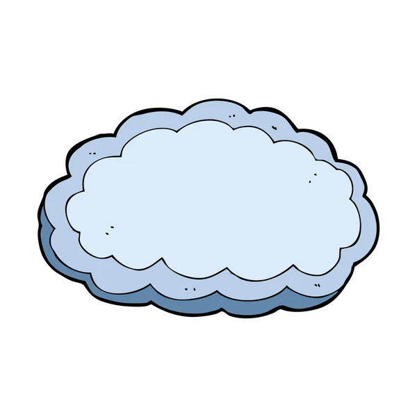 Nube decorativa de dibujos animados — Vector de stock