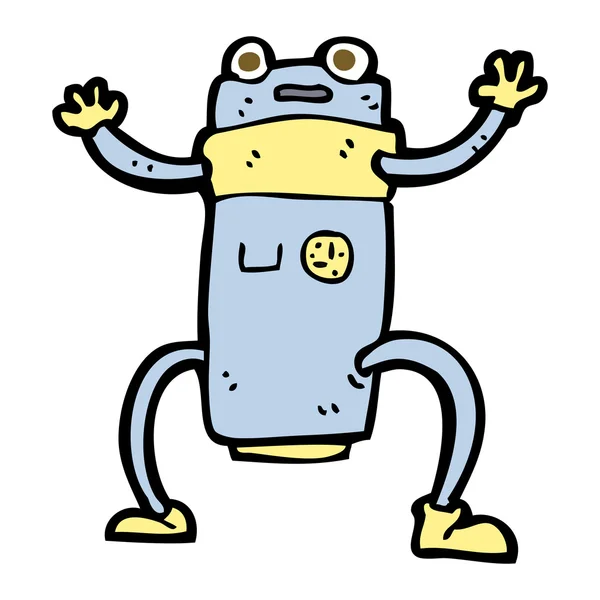 Robot de dibujos animados — Vector de stock