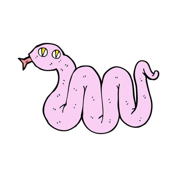 Vicces rajzfilm kígyó — Stock Vector