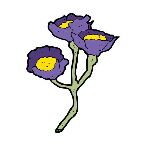 Karikatür çiçekler — Stok Vektör