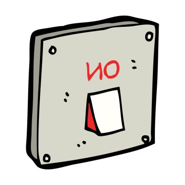 karikatür ışık anahtarı