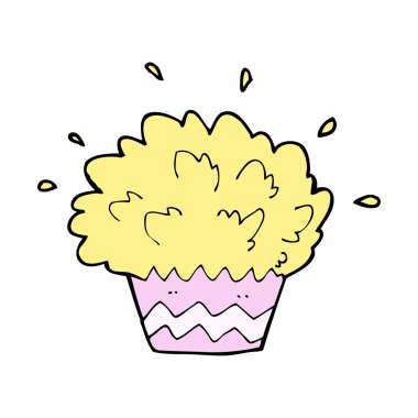 cupcake patlayan karikatür