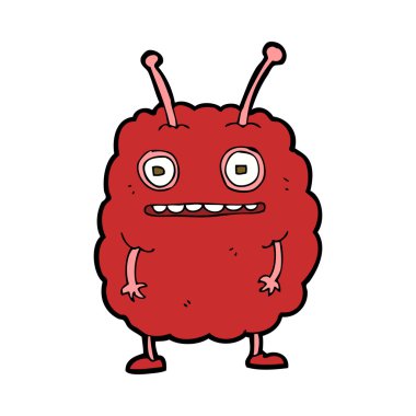 Çizgi film komik uzaylı canavar