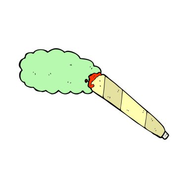 karikatür Esrar sigara