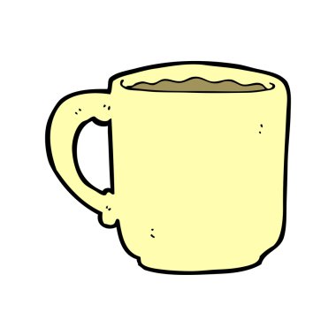 çizgi film kahve fincanı.