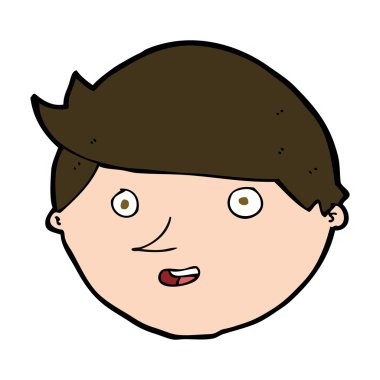 karikatür mutlu yüz